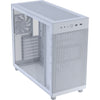 Asus prime ap303 - tempered glass panel midi tower behuizing (wit | 2x usb-a | 1x usb-c | tempered glass)