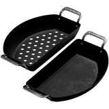 Kamado joe karbon steel half moon pan set bak- braadpan - afbeelding 1