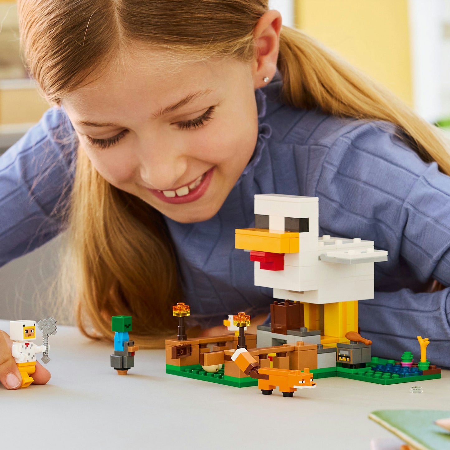 Lego minecraft kippenboerderij dieren speelgoed voor kinderen - 21585