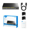 Cudy 24-port 10 100m poe+ switch (zwart)