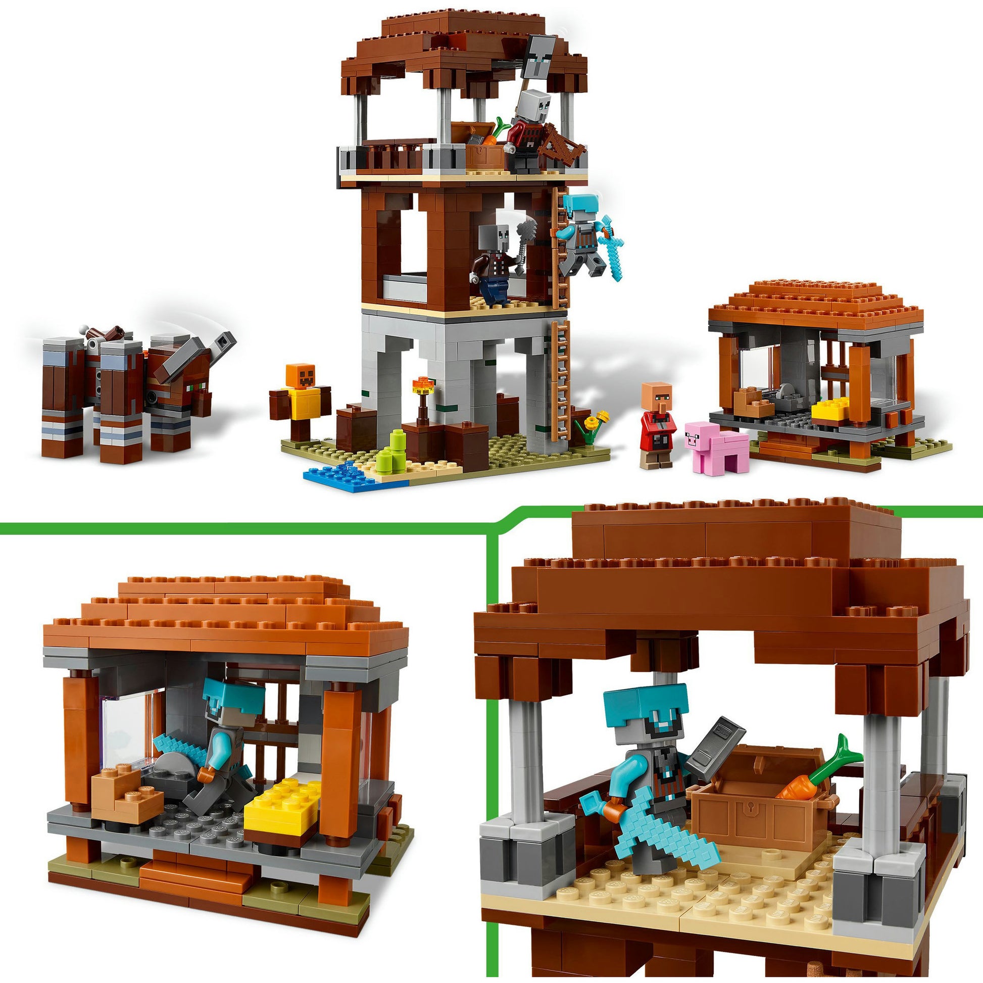 HOPPE LEGO 21278 Minecraft Il looter buitenpost e distrugge