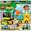 LEGO DUPLO LEGO DUPLO 10931 ESCAVATORE DI TRUCK con Caterpillari