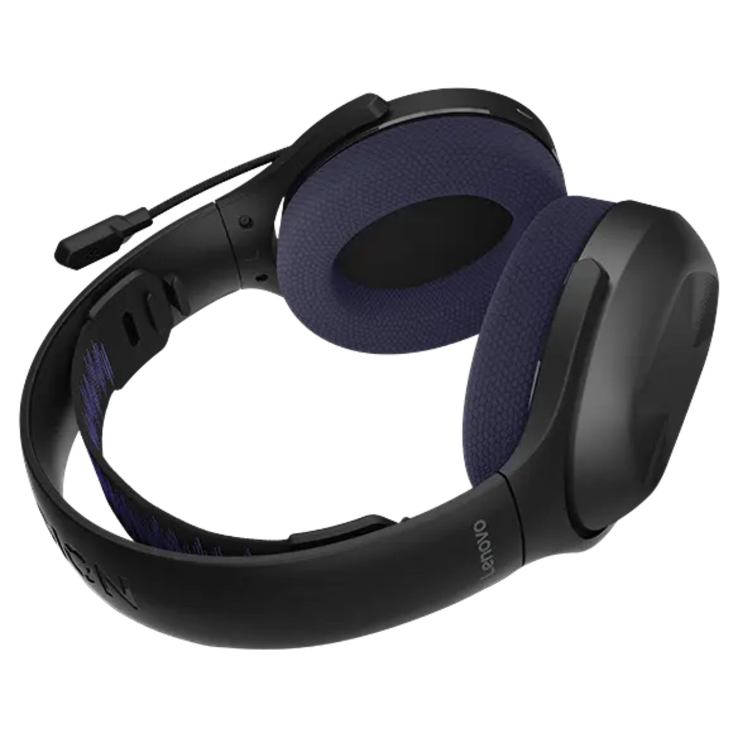 Cuffie da gioco wireless Lenovo Legion H410 Cuffie da gioco over-ear (Nero Viola, Bluetooth, 2,4 GHz, Playstation 4, Playstation 5, Nintendo Switch, PC)