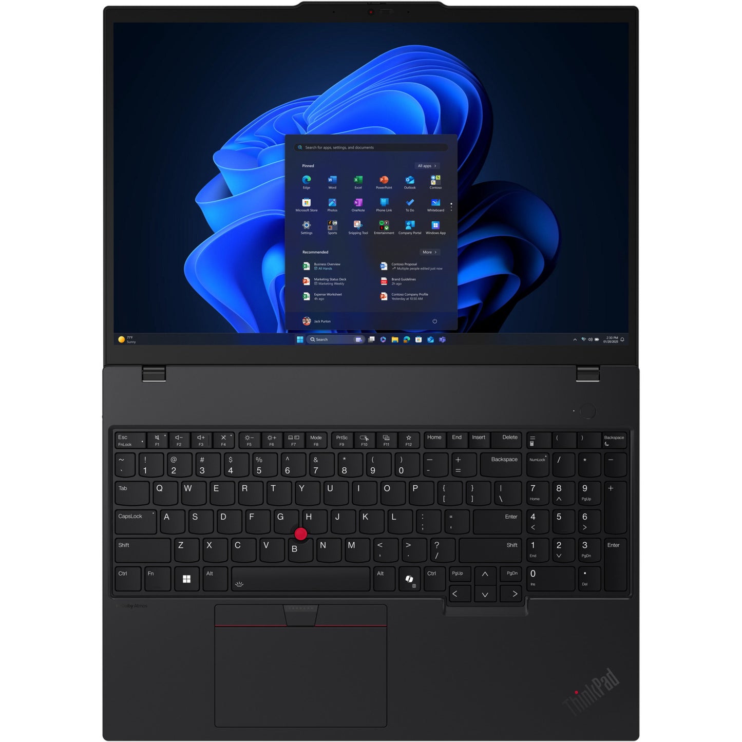 Laptop Lenovo thinkpad t16 gen 4 (21qe005bmh) 16 (nero | core ultra 5 225u | grafica Intel | 16 GB | SSD da 512 GB)