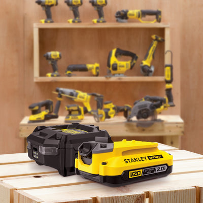 Stanley Fatmax 18V Startset 1x 2.0AH Batería + Cargador V20