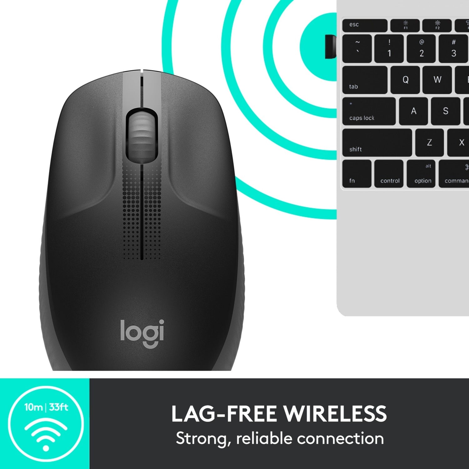 Logitech M190 Mouse wireless full-size