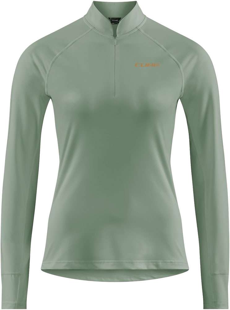 Mezza zip Cube - maglia da donna a manica lunga