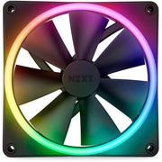 Nzxt f140 rgb duo case fan (zwart, 140 x 140 x 25 mm, pwm, zonder controller) - afbeelding 2