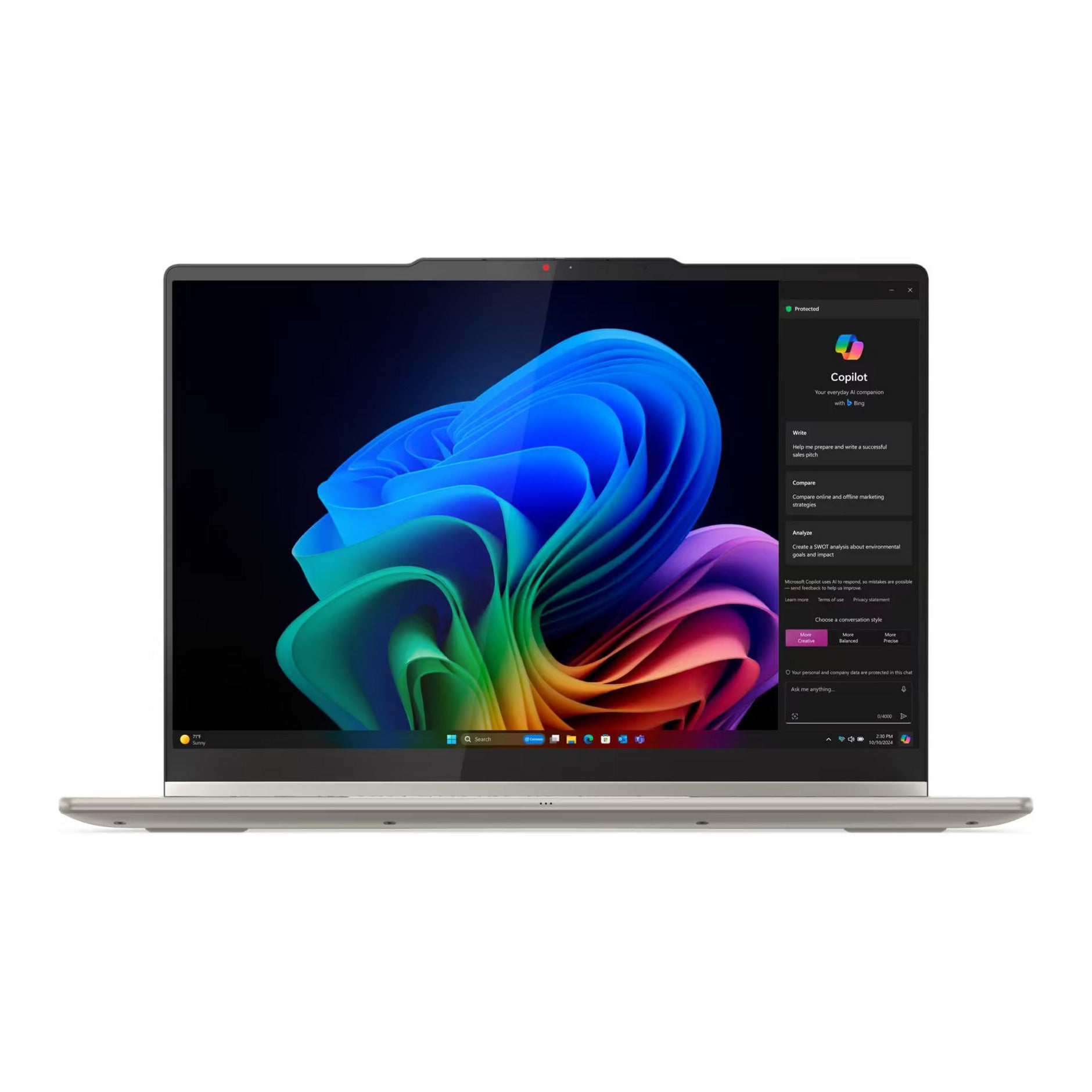 Lenovo yoga 7 2 en 1 14ill10 (83jq00fvmh) 14 copiloto+ portátil (blanco brillante | core ultra 5 226v | gráficos intel arc 130v | 16 GB | 512 GB SSD | táctil)