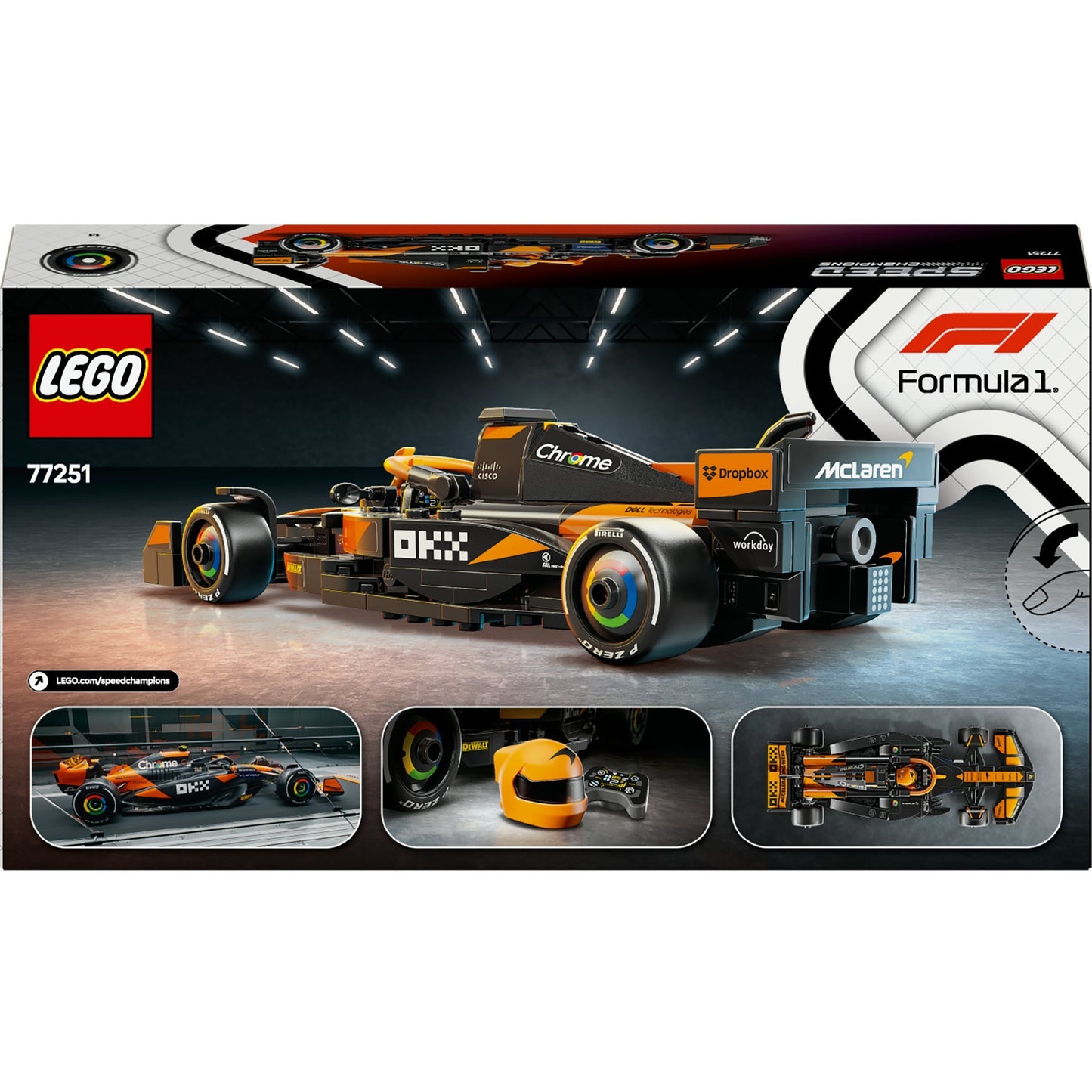LEGO Speed ​​Champions 77251 McLaren F1 Team MCL38 Racing Car
