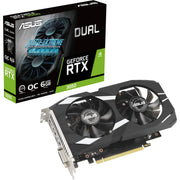 Asus dual geforce rtx 3050 oc edition 6gb gddr6 grafische kaart (1x displayport, 1x hdmi 2.1, 1x dvi-d) - afbeelding 1
