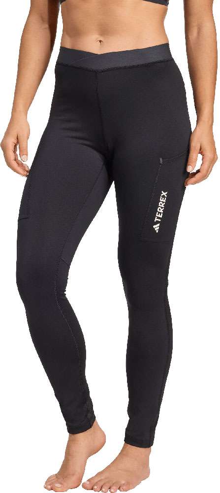 Collant spazzolati Adidas Terrex xperior - collant da corsa da donna