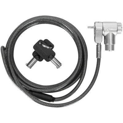 Targus defcon ultimate universal keyed cable lock with adaptable lock head diefstalbeveiliging