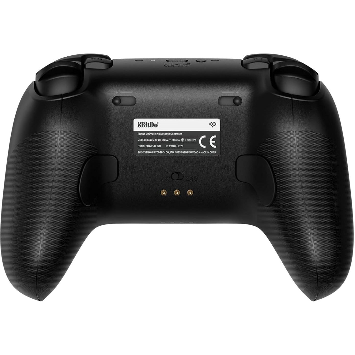 Mando bluetooth 8bitdo ultimate 2 (negro, pc, switch 2, bluetooth usb-c 2,4 ghz)