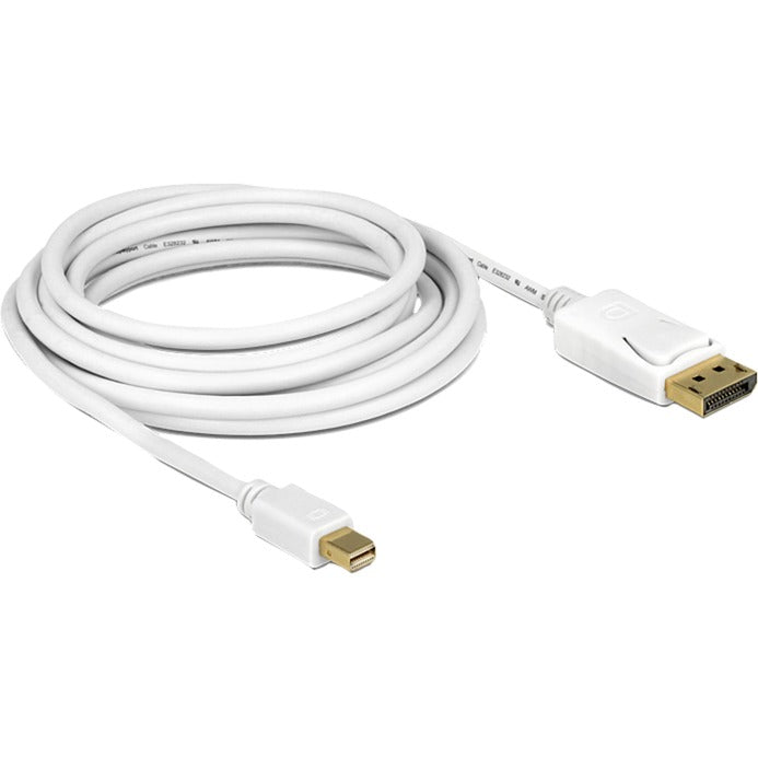 Delock mini displayport > displayport adapter (wit, 3 meter)