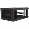 Pensile Dsi 4u con porta server rack in vetro (nero)