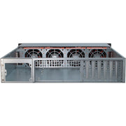 Inter-tech ipc 2u-20255 rack behuizing (zwart | 2x usb-a) - afbeelding 2