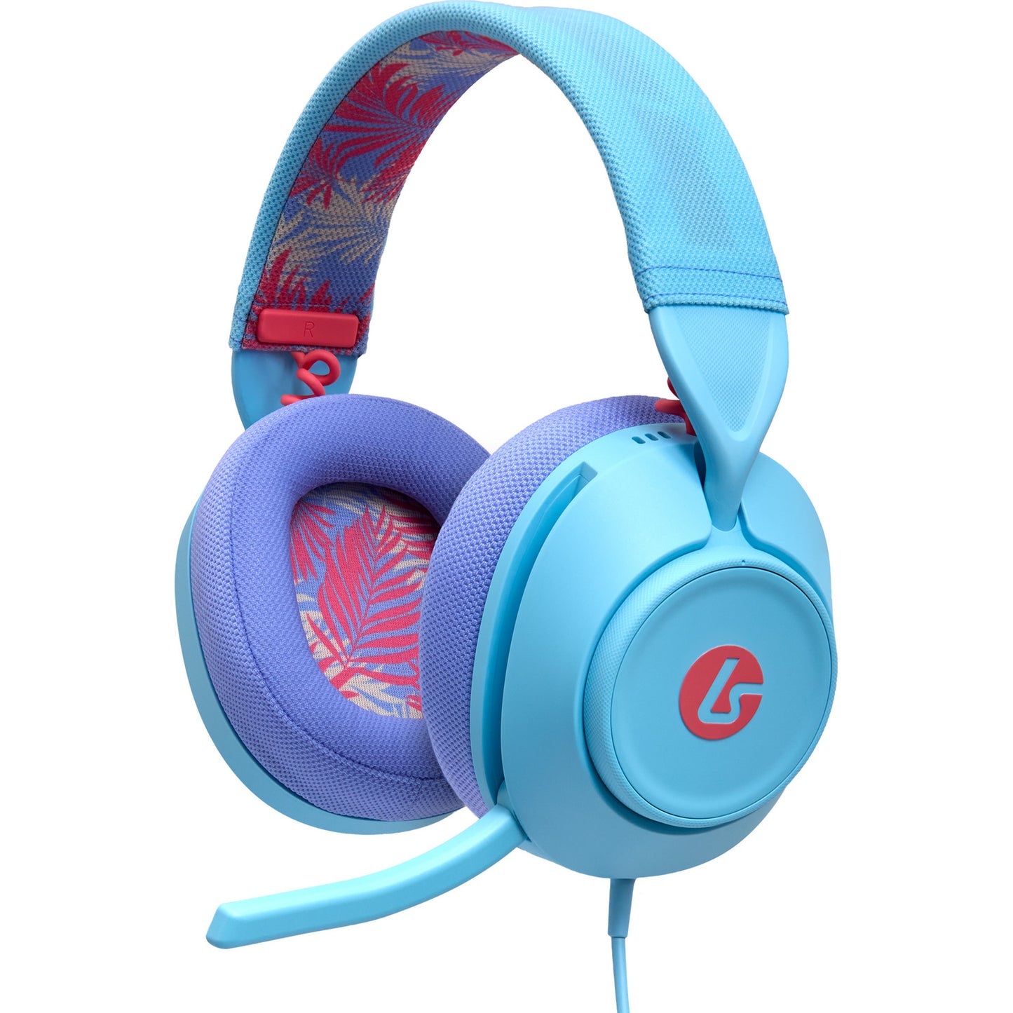 Powera Lucidsound LS10 Cuffie da gioco cablate - Cuffie da gioco over-ear Ocean Waves (Azzurro viola, Playstation 5, Playstation 4, Xbox Series X|s, Xbox One, PC, dispositivo mobile)