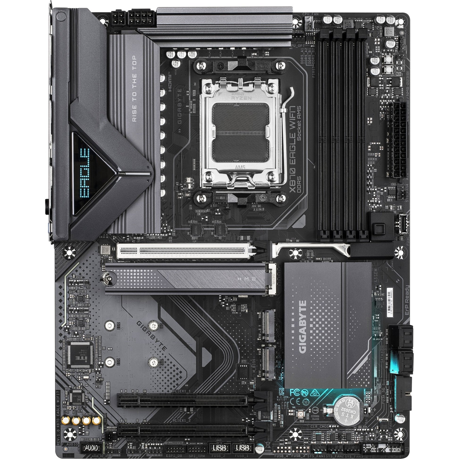 Gigabyte x870 Eagle WiFi7, ATX, AMD AM5, 4x Dimm DDR5, Dual USB4 Type-C, 2,5 GBE, Wi-Fi7