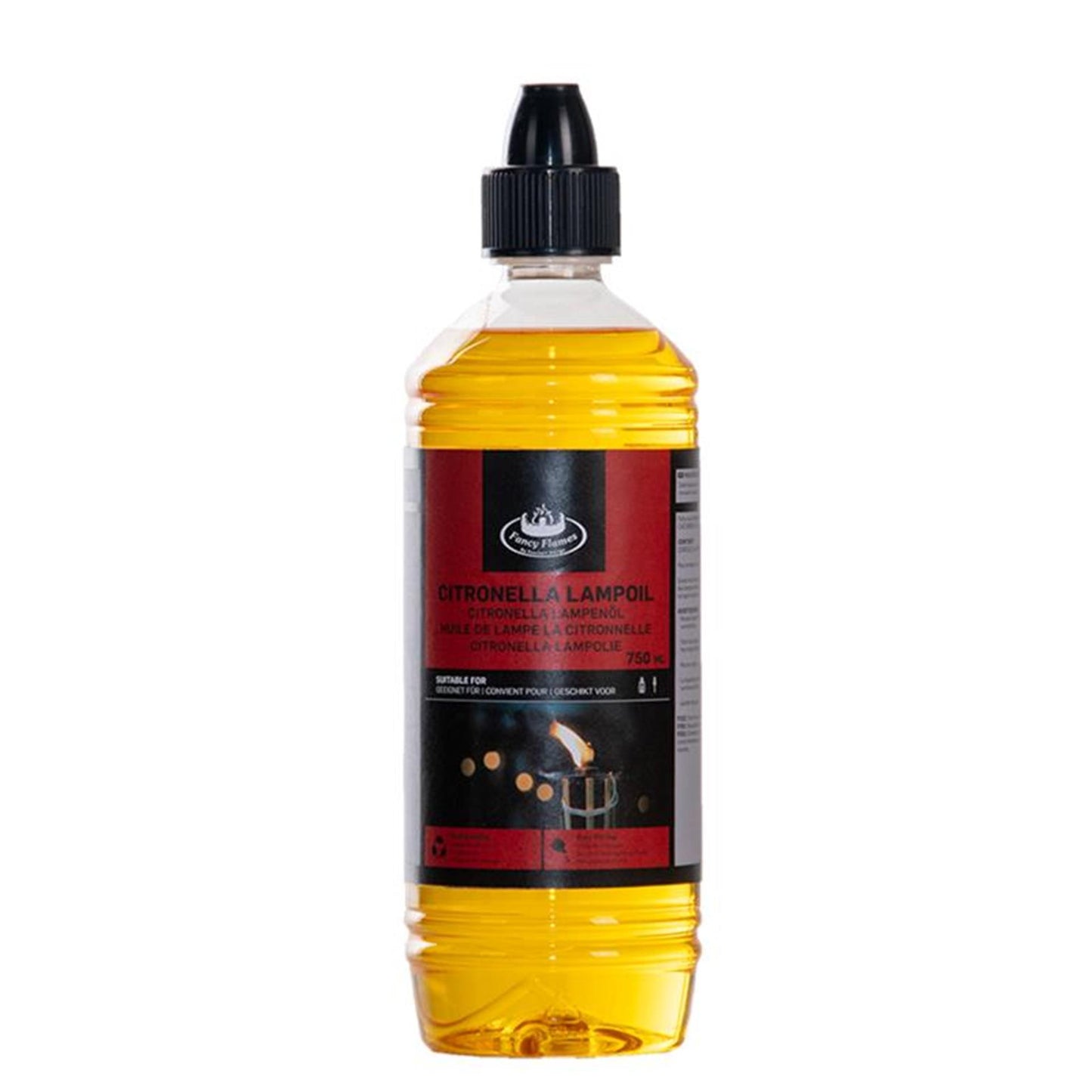 Lámpara de llamas elegantes Citronela de aceite bio