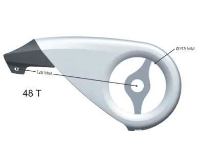 Protezione catena Hesling Xtension 48 denti fumo