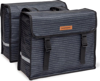 Nueva bolsa de bicicleta de doble bicicleta Fiori Fiori - Negro - Bolsa doble - 30L