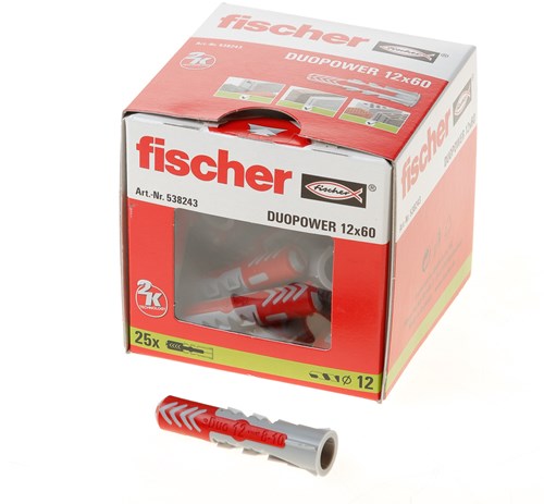 Fischer duopower 12x60 25 pz - 538243