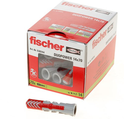 Fischer duopower 14x70 20 piezas - 538254
