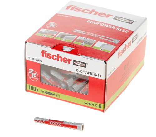Fischer duopower 6x50 100 pz - 538240
