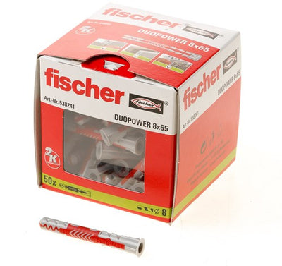 Fischer duopower 8x65 50 piezas -538251