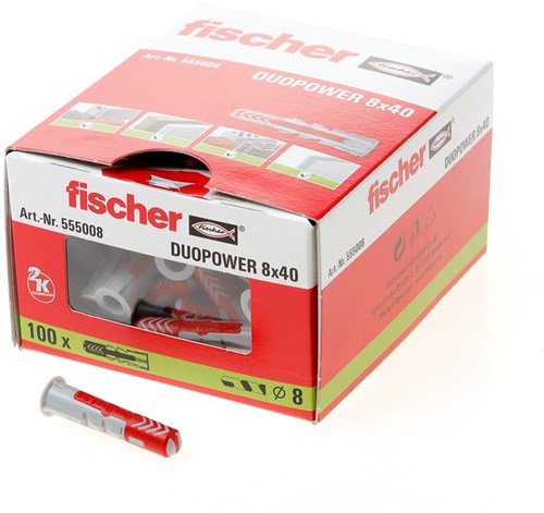 Duopower Fischer | spine universali | 8x40 mm - 100 pezzi - 535455