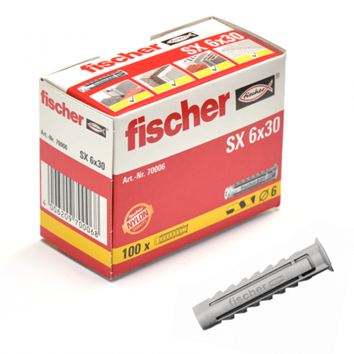 Tappo Fischer sx 6x30 100 pz 555006 - 70006