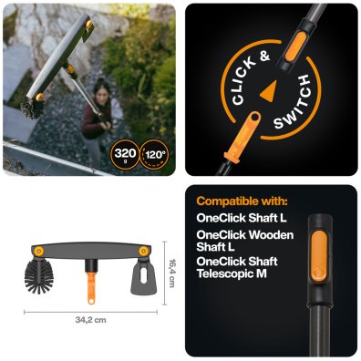 Limpiador de canalones Fiskars oneclick - 1080698