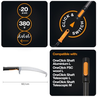 Fiskars oneclick curved saw - 1080690