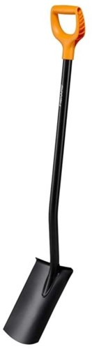 Pala redonda sólida Fiskars | vástago metálico | 1066717 - 1066717