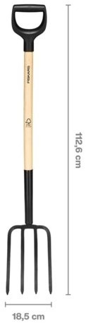 Fiskars Forchetta per spiedo solida con manico in legno fsc – 1070676