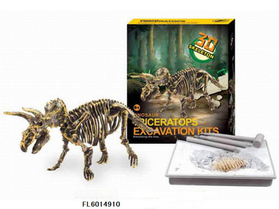 Aro dinoskelet uitbikken triceratops 23cm