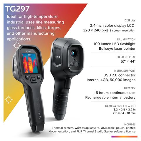 FLIR TG297 Cámara de imágenes de calor