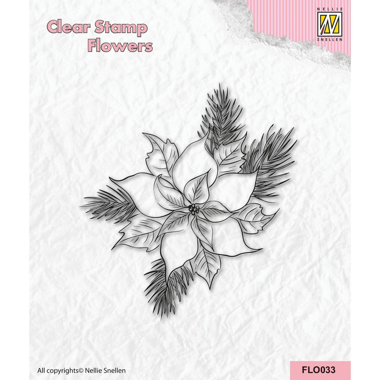 Nellie's choice • flower clear stempels poinsetta