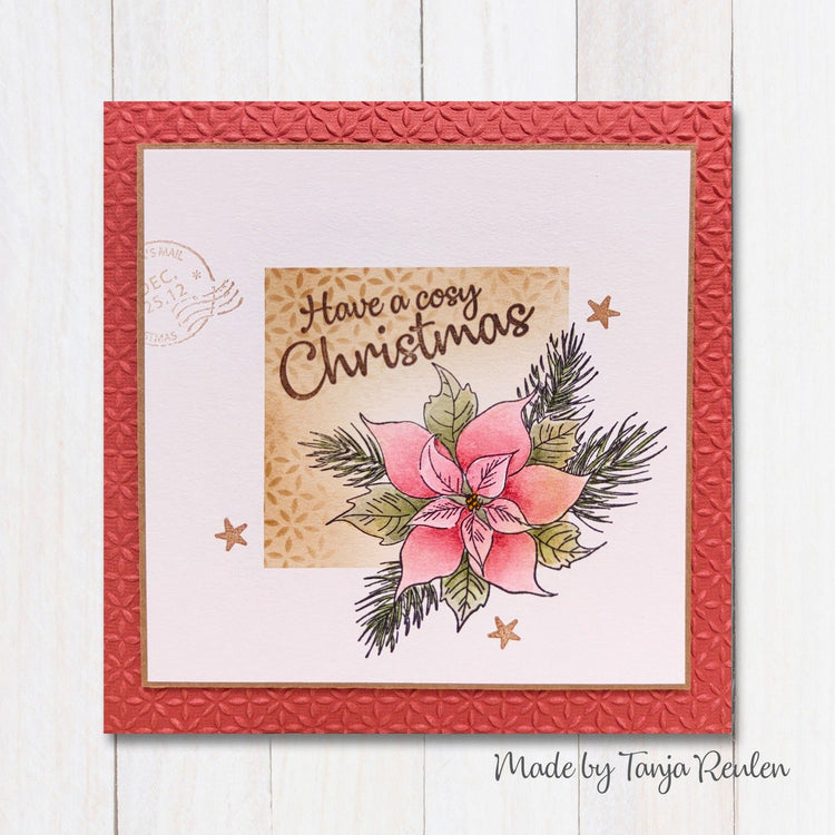 Nellie's choice • flower clear stempels poinsetta