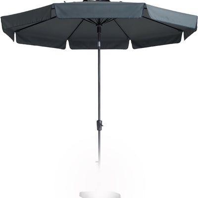 Madison Parasol Flores Luxury Round 300 cm Gray