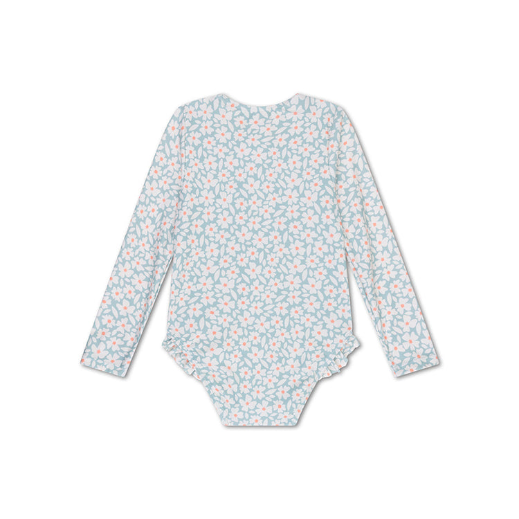 Florish | groen meisjes uv badpak met lange mouwen