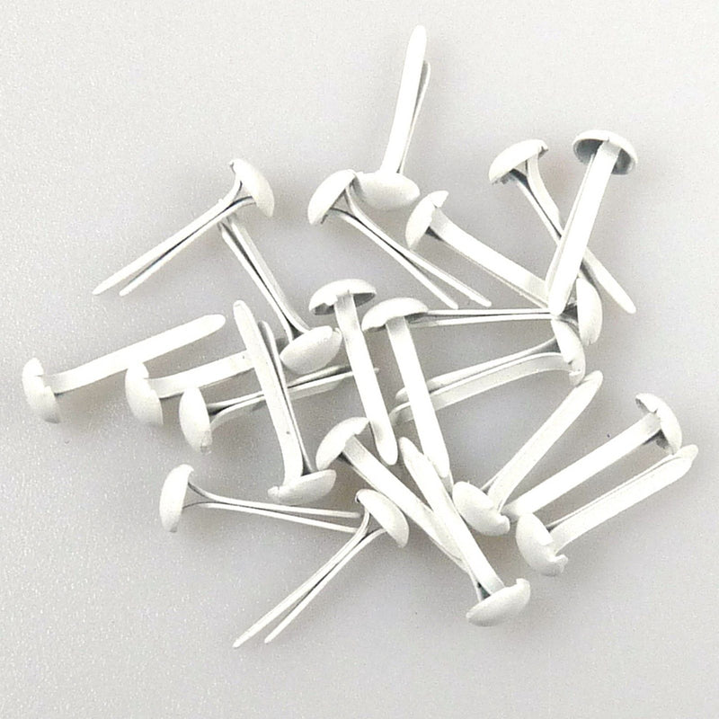 Nellie's choice • floral brads 3mm (40stuks pkg) white