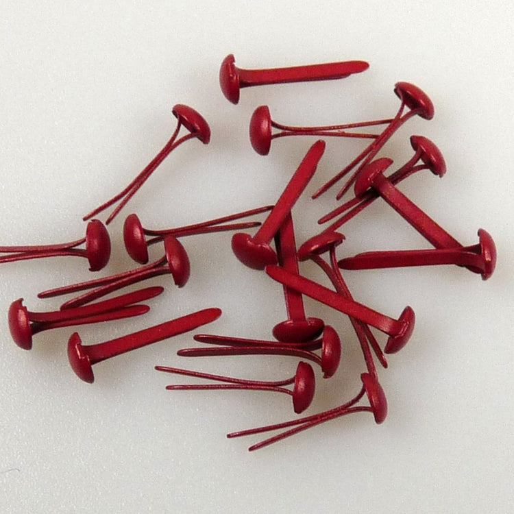 Nellie's choice • floral brads 3mm (40stuks pkg) christmas red 207u