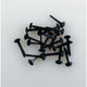 Nellie's choice • floral brads 3mm (40stuks pkg) black