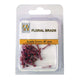 Nellie's choice • floral glitter brads 3mm. 40stuks pkg red 1797u