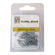 Nellie's choice • floral glitter brads 3mm. 40stuks pkg silver 7542u metallic