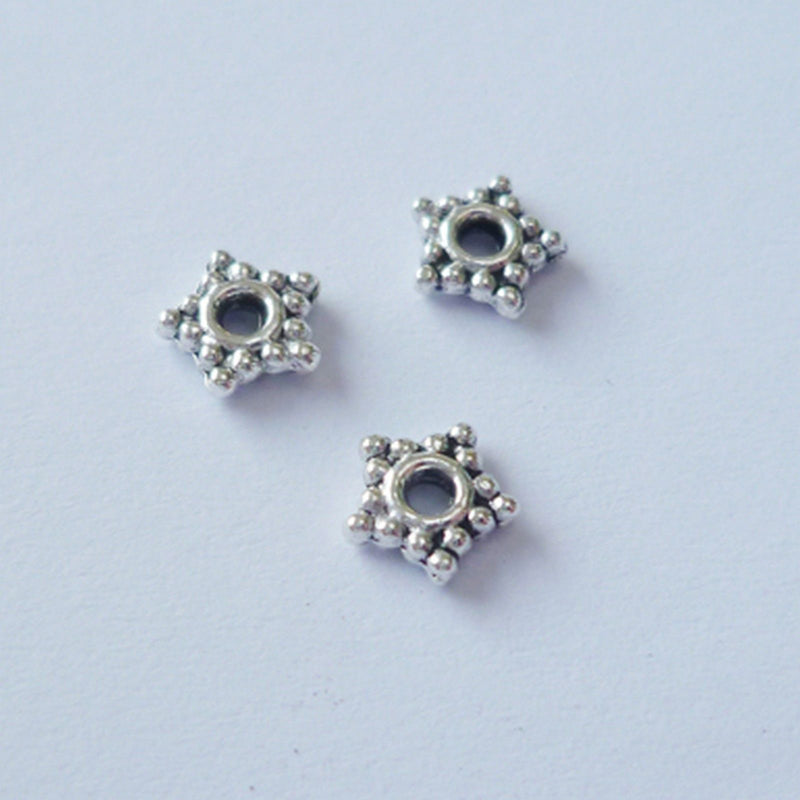 La scelta di Nellie • distanziatori floreali 20 pezzi argento n. 1