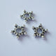 Nellie's choice • floral spacers 20stuks silver nr. 4