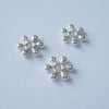 Nellie's choice • floral spacers 20stuks silver nr. 6